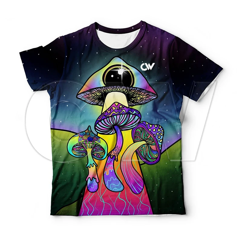 Custom Made Printed Psychedelic Dream T-Shirt 2021