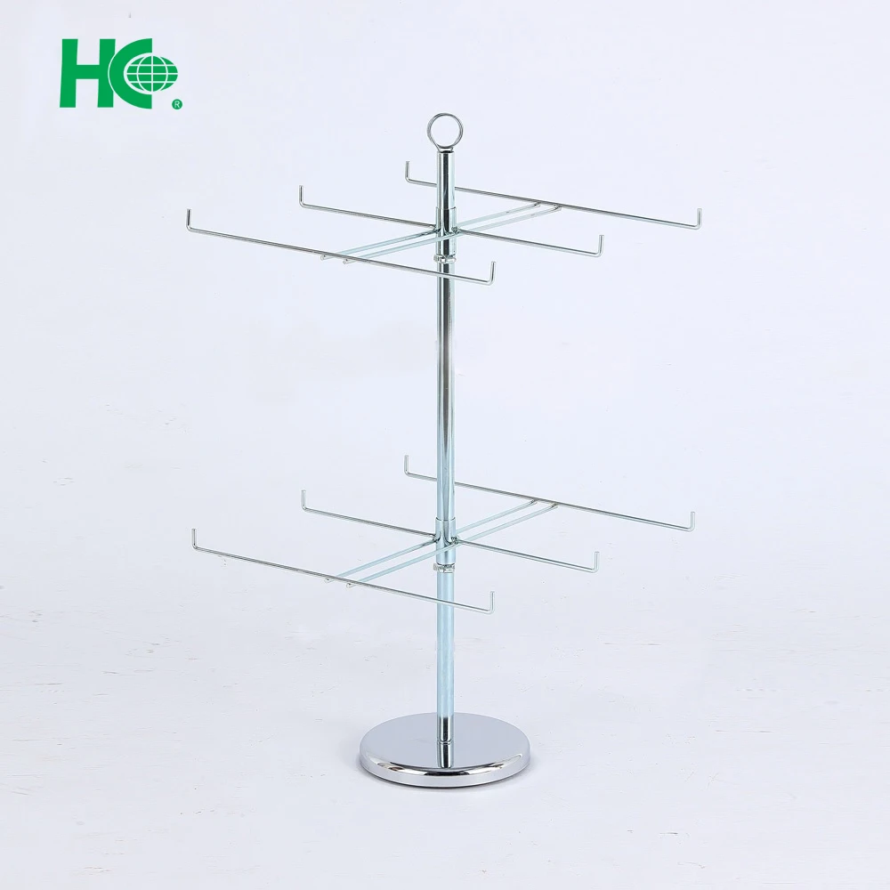 Metal rotating spinning display rack