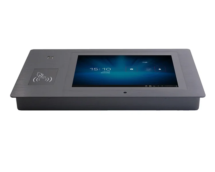 10 12 inch Android panel PC touch screen computer with RFID 125KHz 13.56MHz fingerprint