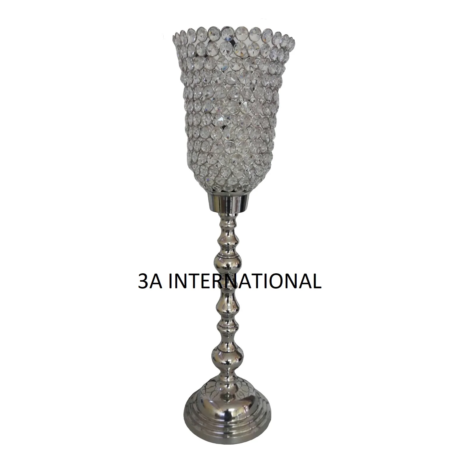 Wholesale Royal Wedding Crystal Candelabra Candle Stand For Luxury Parties Floor Decoration Candle Holder