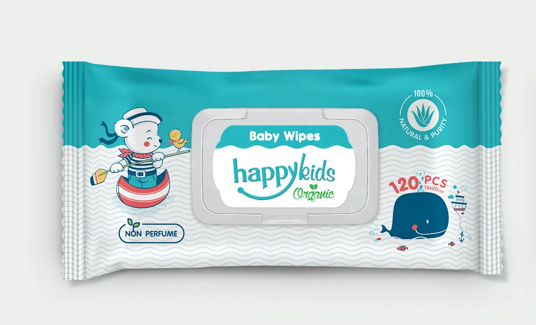 HAPPYKIDS 120-Count Baby Wipes Sensitive Wet Wipes for Antiseptic Use Wholesale Suppliers