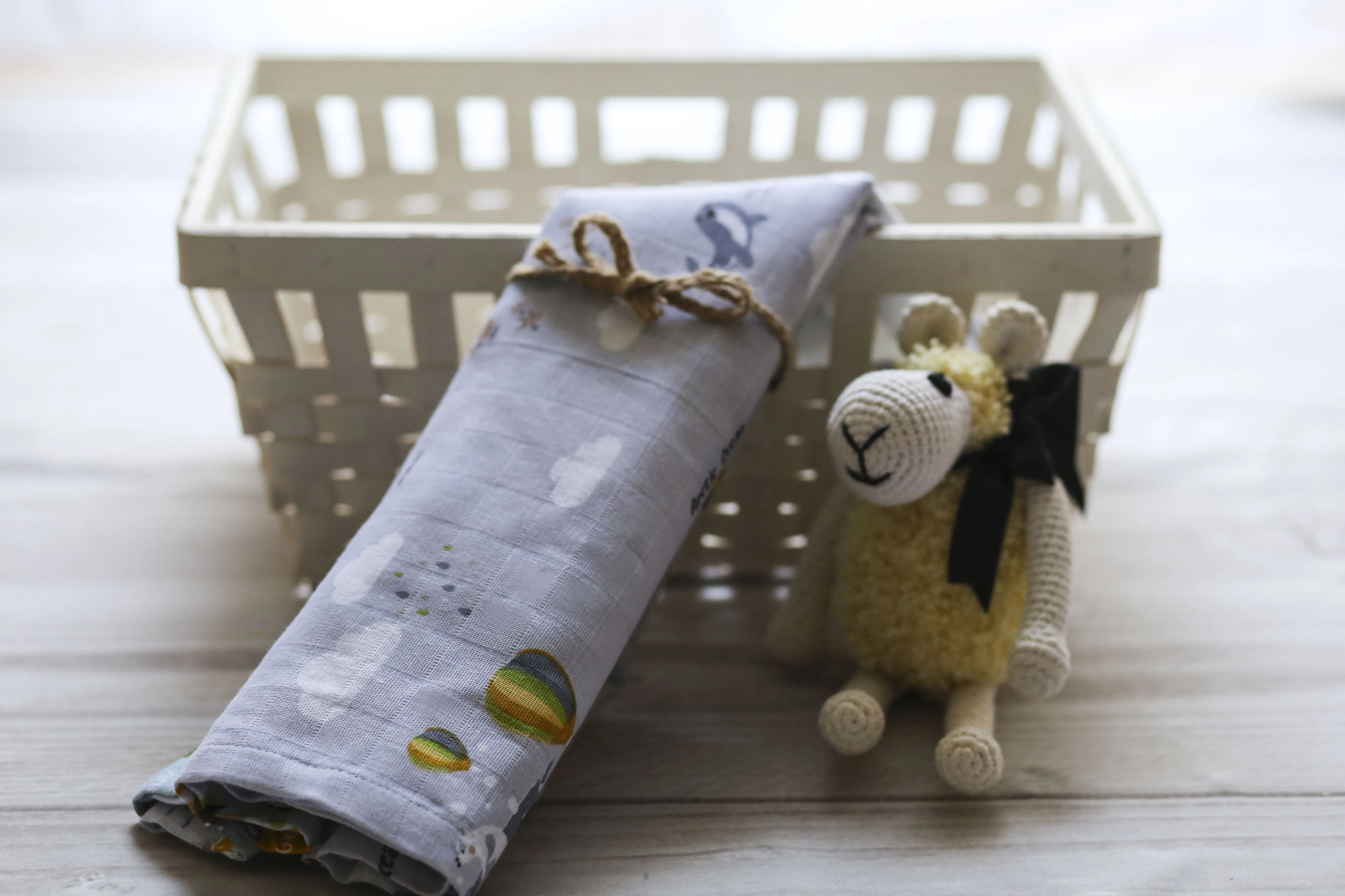 Eco friendly baby muslin fabric custom design digital print