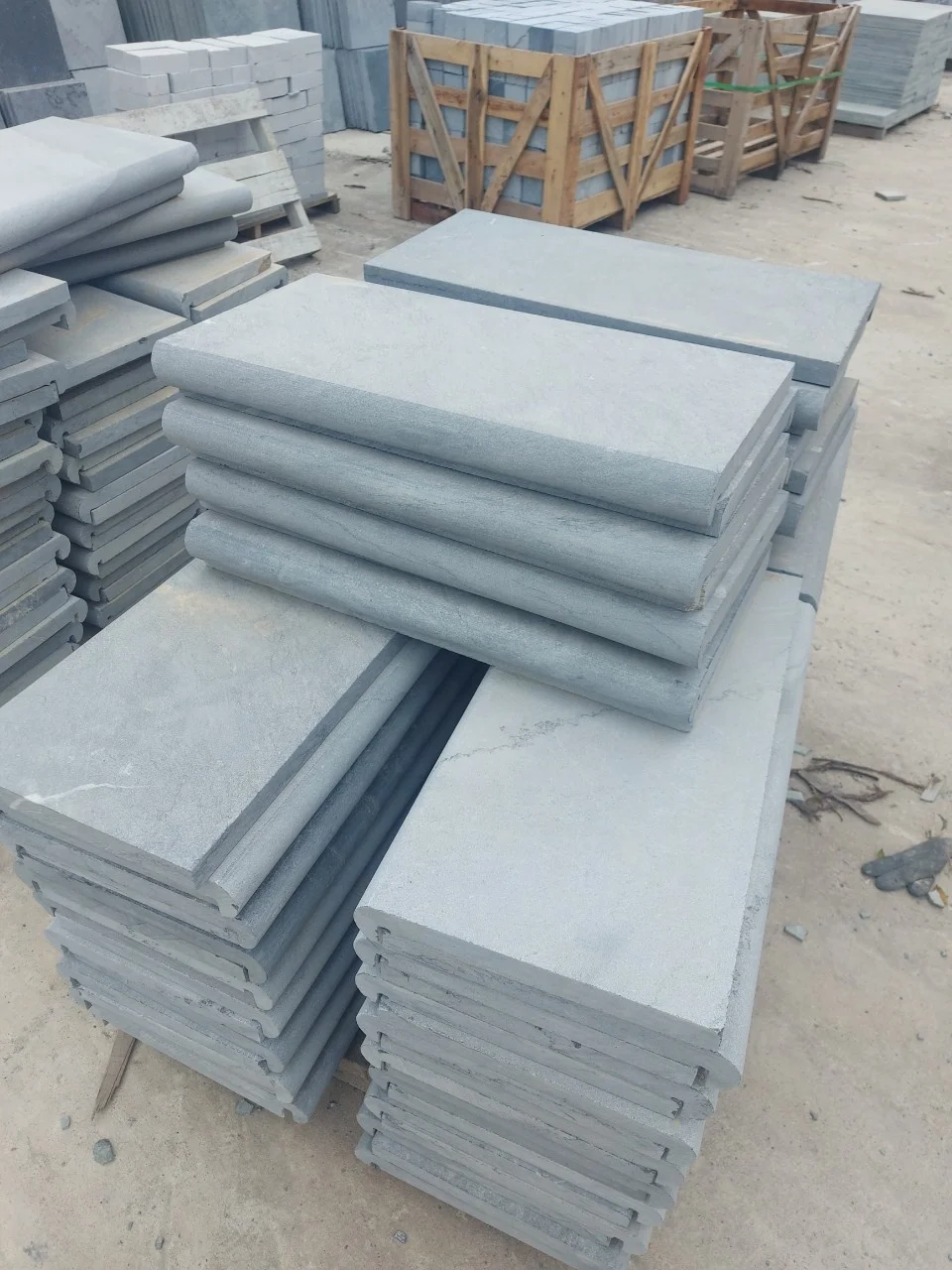 Bluestone Limestone Pool Price Pool Edge Coping Cheap Swim Pool Garden Tiles High Quality G633 Vietnam Limestone Hard Bullnose