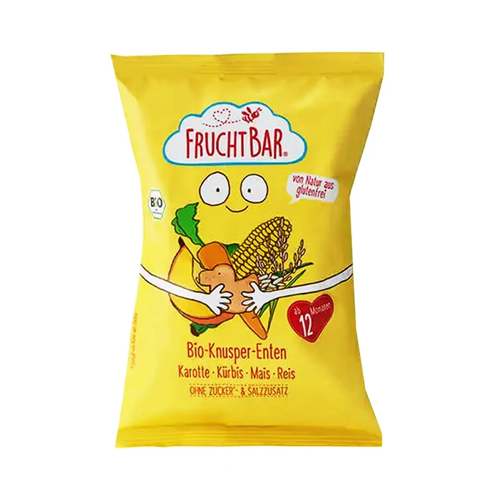 
Fruchtbar Organic crispy ducks millet Corn rice pumpkin carrot fruit baby kids food 30g 