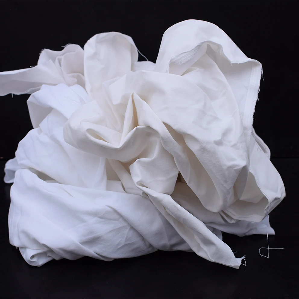 Tablecloth shirt white Wiper cotton rags used clothing cut white Industrial Wiping Industrial Cleaning 10-100Kg/bag