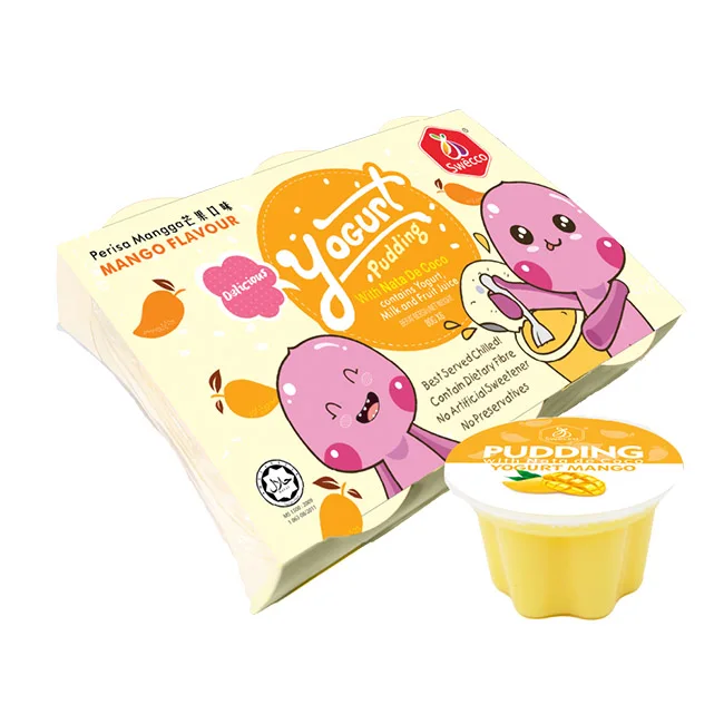 Premium Quality Dairy Yogurt Mango Fruit Pudding No Artificial Sweeteners Added Full Of Flavor & Melt-in-the-mouth