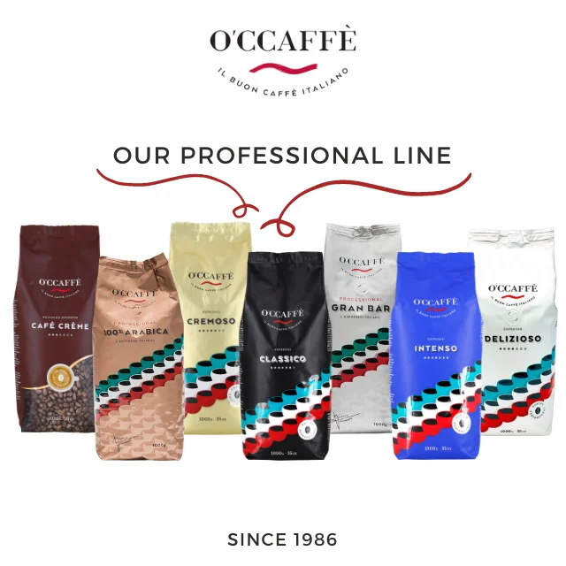 Made In Italy Highest Quality O'ccaffe 1 kg Italian Coffee Cafe Creme Taste For Restaurants