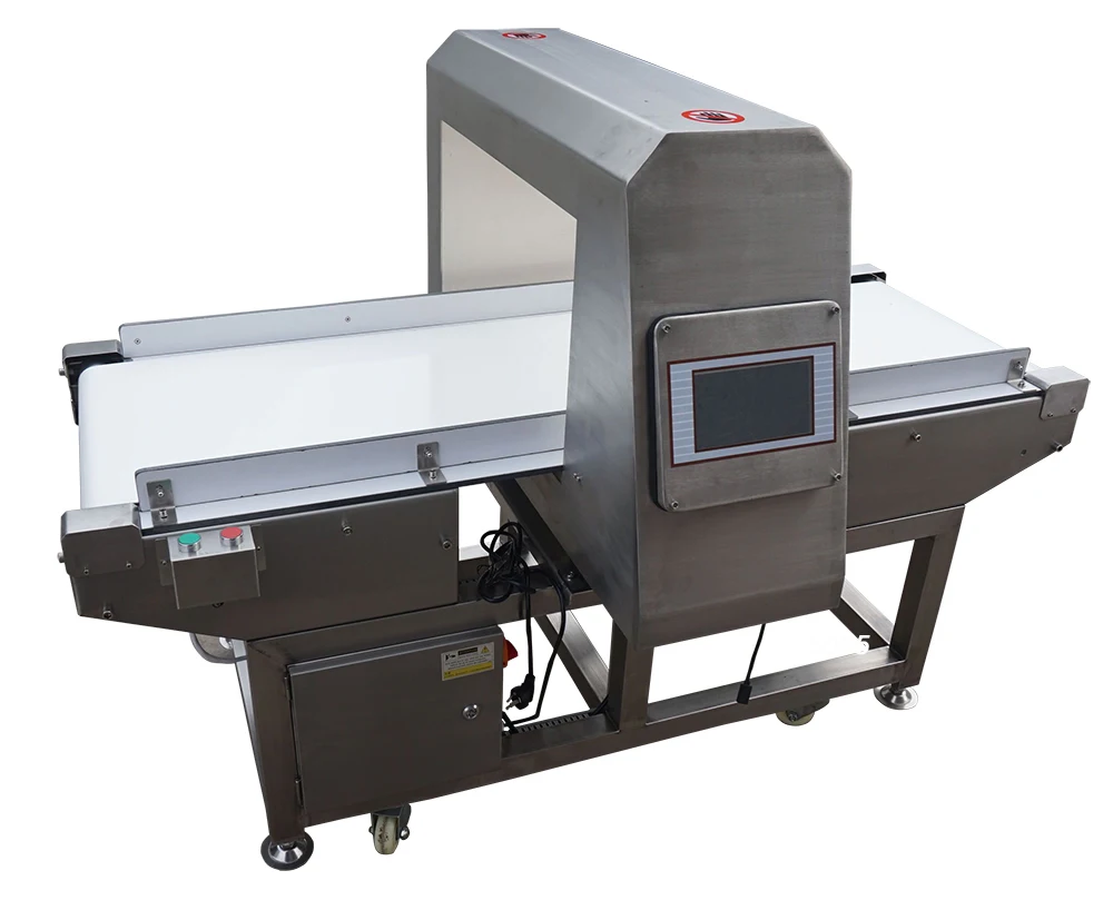 Touch screen metal detector for food industry