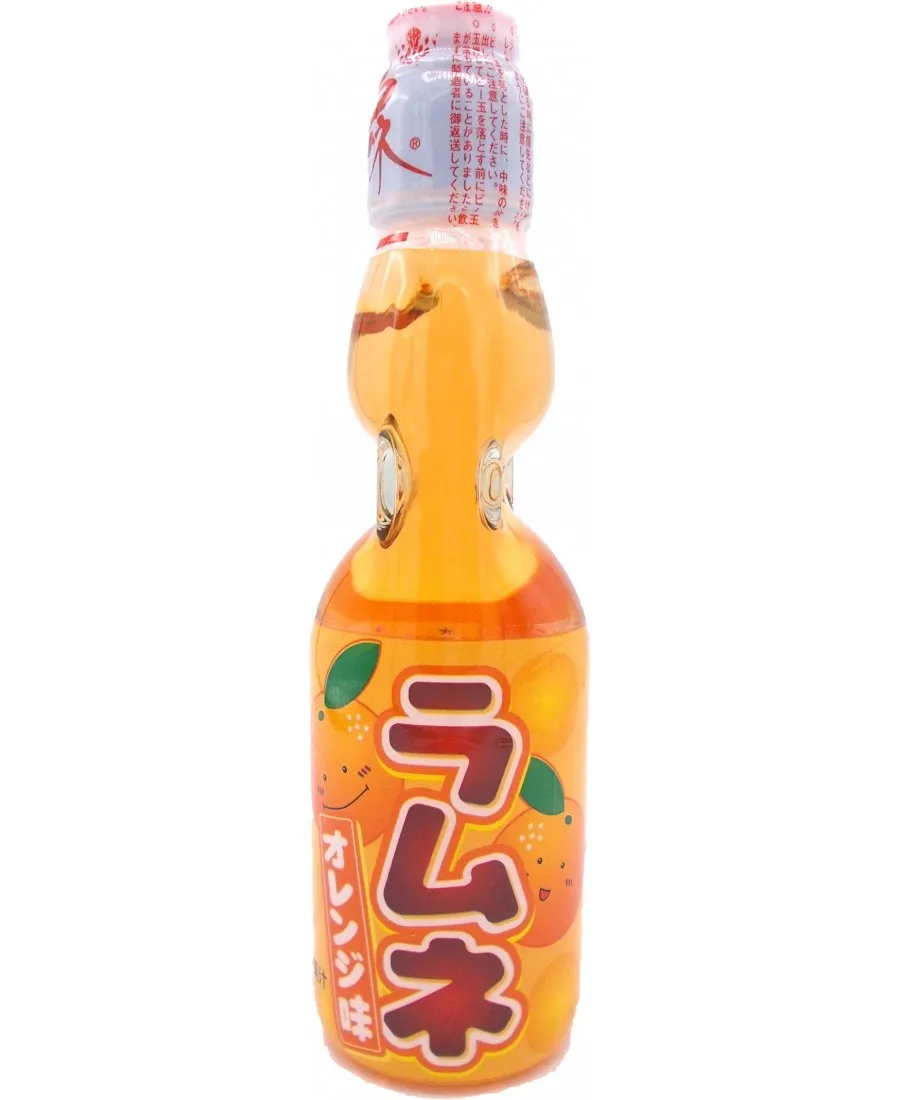 Hata Mineral Spring Bottled Ramune Orange Flavor 200ml 30 Pieces In Festival Summer Manufacturers are the best in wholesale