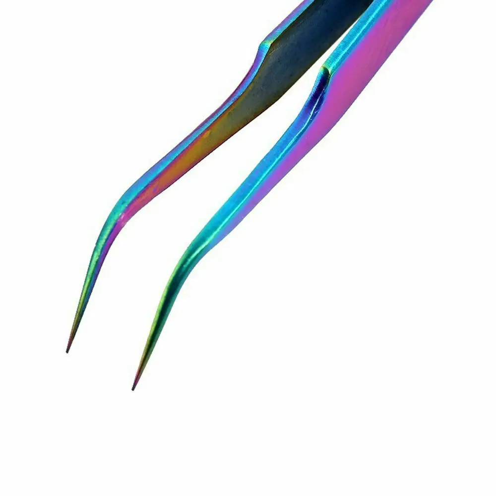 Professional False Eyelashes Tweezers Stainless steel Applicator False Eyelashes Private Label Eyebrow Extension