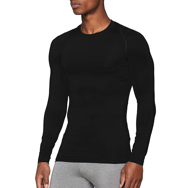 Men Full Sleeve Compression Running Base Layer Top Gym Sports Shirt Baselayer Tights Sportswear