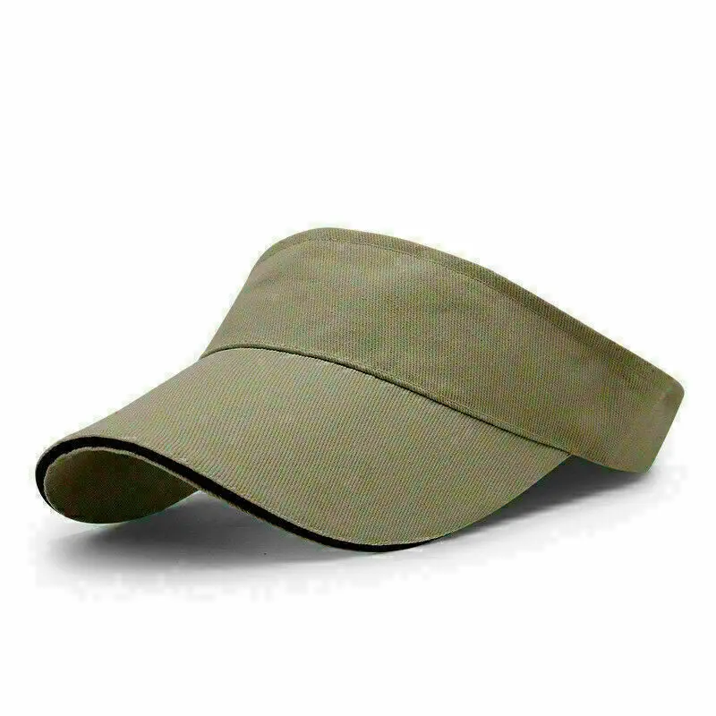 Custom Unisex Hat Vizor Sun Visor Adjustable Sports Tennis Golf Headband Cap Unisex