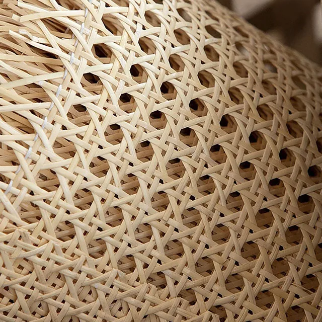 Half Inch Semi Bleached Natural Rattan Roll