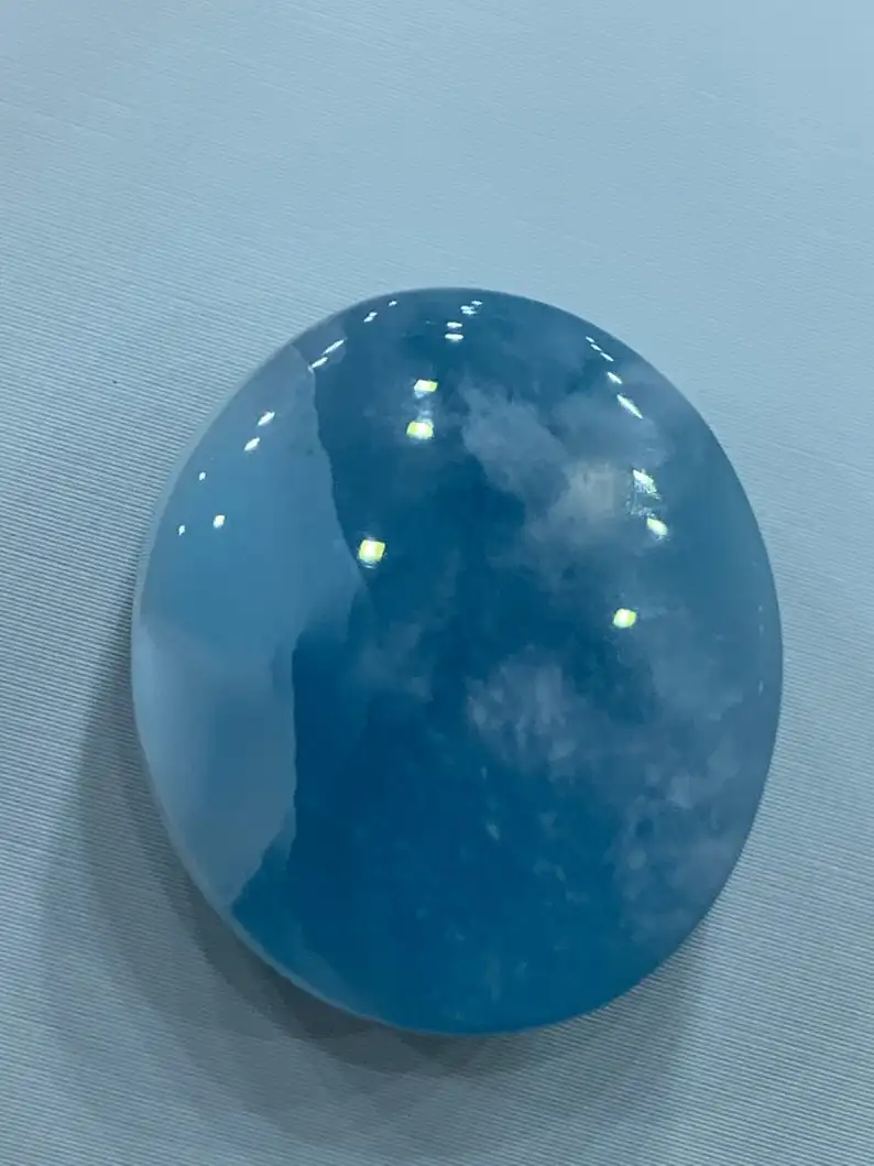Excellent Quality Natural Oval Cut Genuine Larimar Loose Gemstones For Jewelry Making Use at Affordable Prices Wholesale OEM