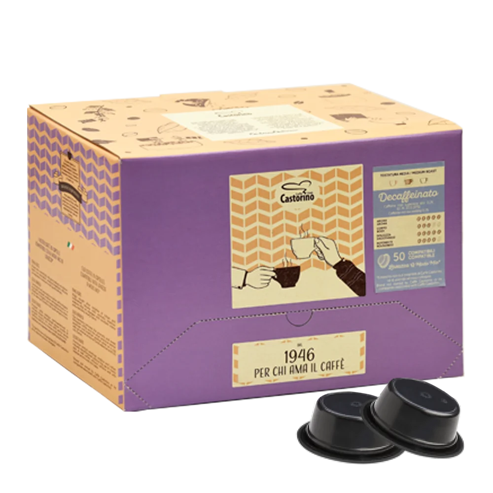 Высококачественные капсулы с декафеиновым покрытием, итальянское кофе, Castorino lavgirl A Modo Mio, совместимы с 50 шт.