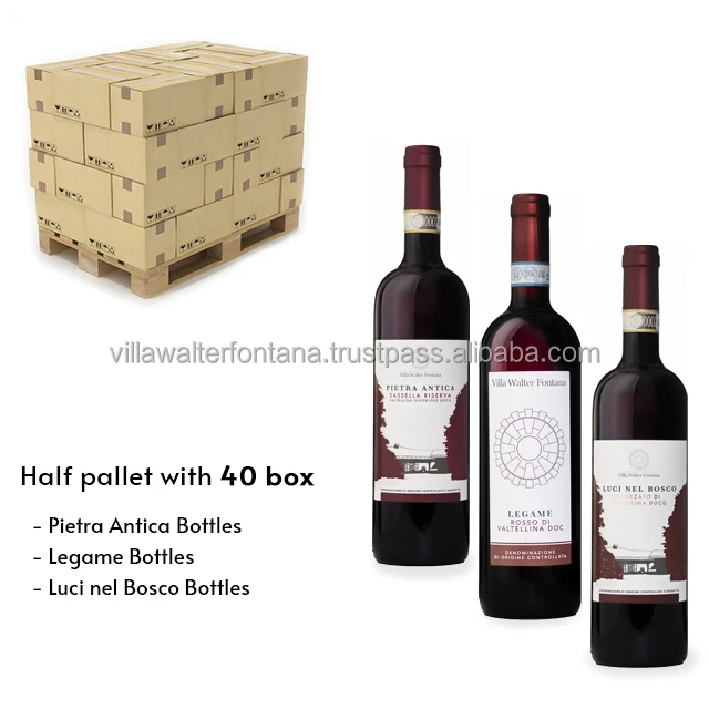  Винный столик для красного вина сделанный в Италии из Альп половина поддона Nebbiolo виноград разнообразное красное