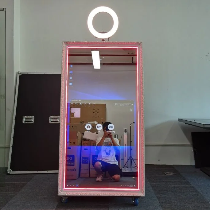  Kiosk Wedding High Quality Party Selfie Photo Mirror Booth Led Fram Machine