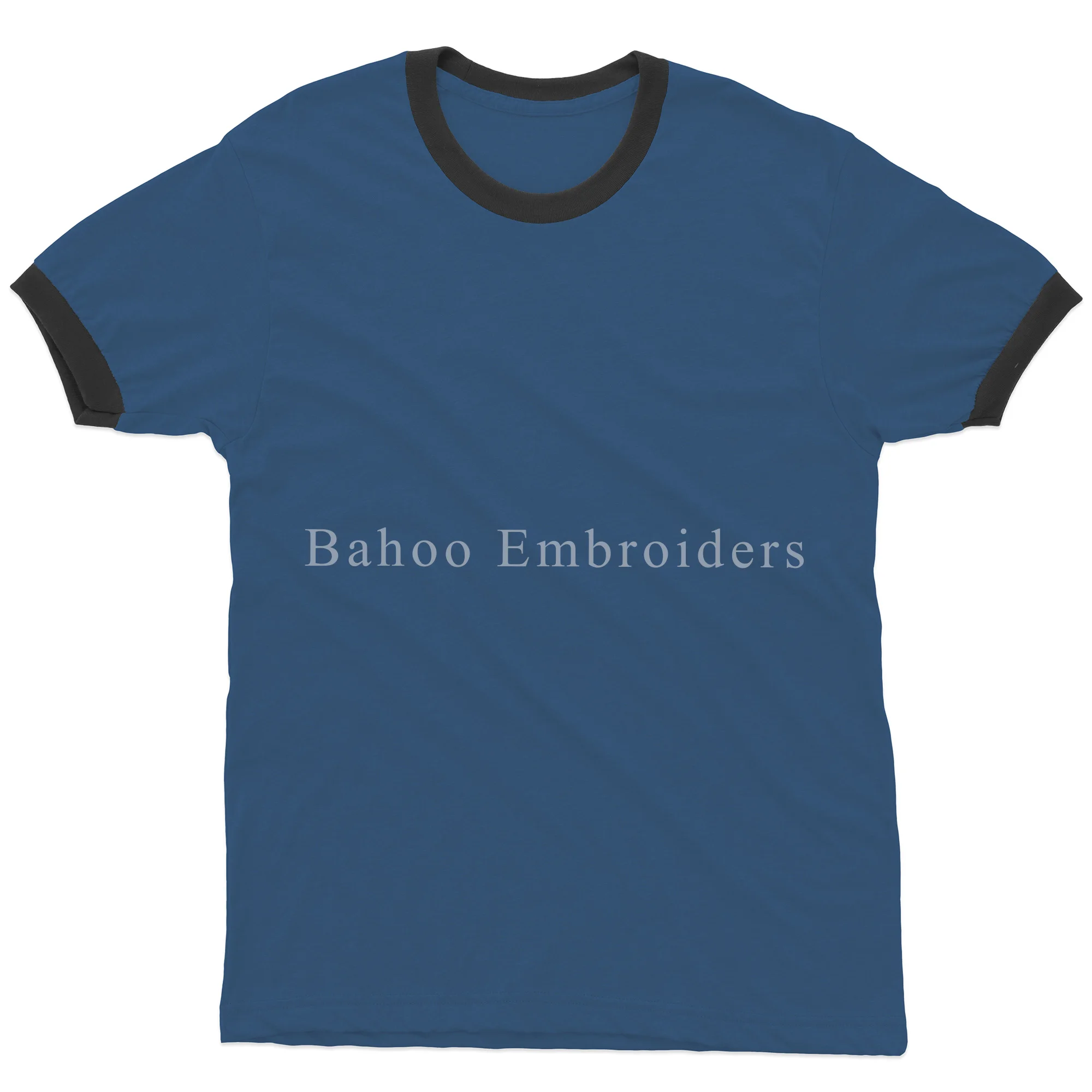 Мужская классическая футболка с коротким рукавом (синяя)