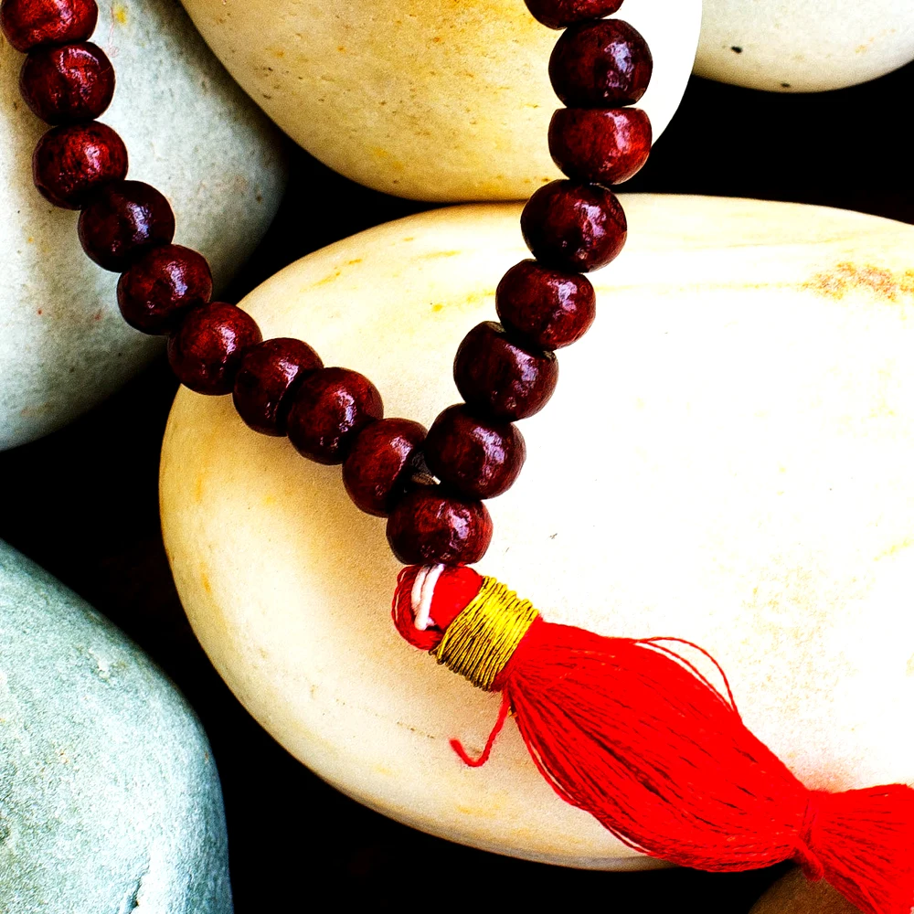 Saffron Radha-Krishna Mala Bag