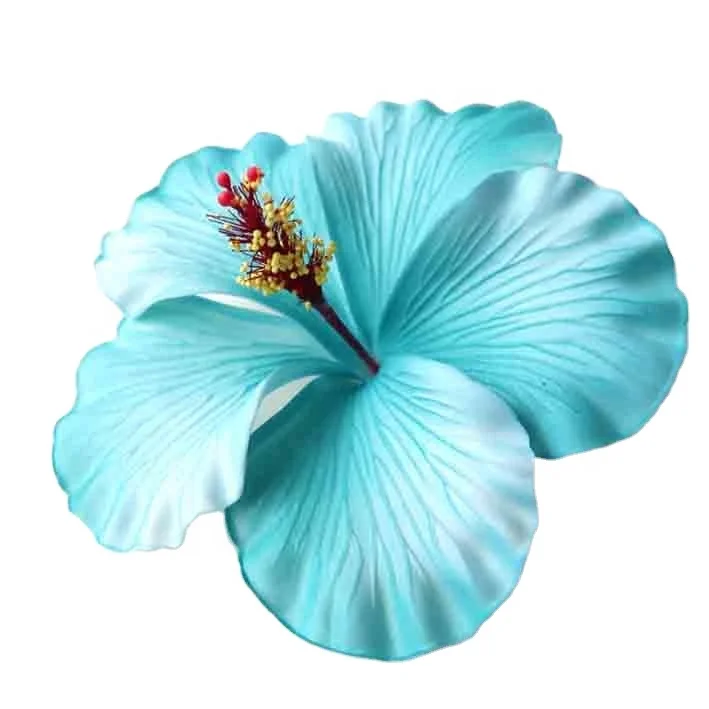Hot Selling of All Time  Fashion Accessories Handmade EVA foam hawaiian hibiscus flower with special/Unique tattoo pattern print