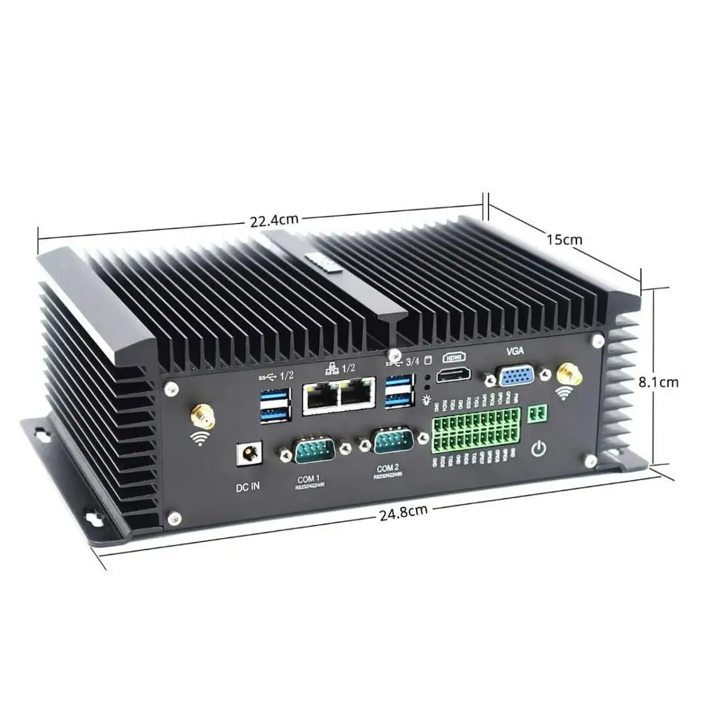 
i5 8250U Industrial Embedded Box PC 