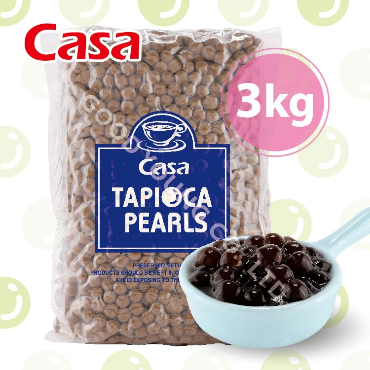 3kg HALAL Certification Bubble Pearl Milk Tea Ingredients Instant Bubble Tapioca Boba Pearls