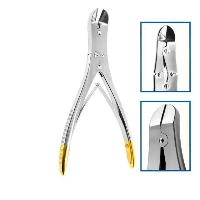 Compound Action TC Wire Cutter Tungsten Carbide Jaws 230mm Cutting Upto 5mm | Pin Cutter Pliers Ortho Bone Surgery Instruments