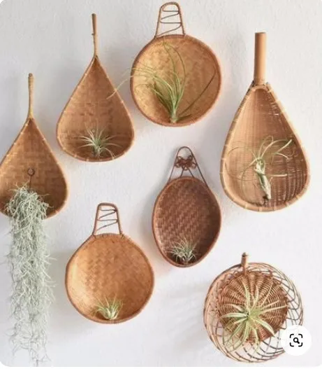 Vietnam wholesale hot bamboo wall hanging decoration with variety of shape size and color