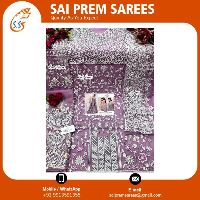 Белое этническое индийское платье до пола с длинным жакетом тяжелая работа вышивкой модная покупка по оптовой цене