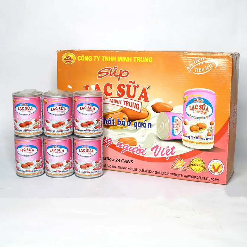 Canned food Peanut with milk Soup - No preservative Minh Trung Viet Nam