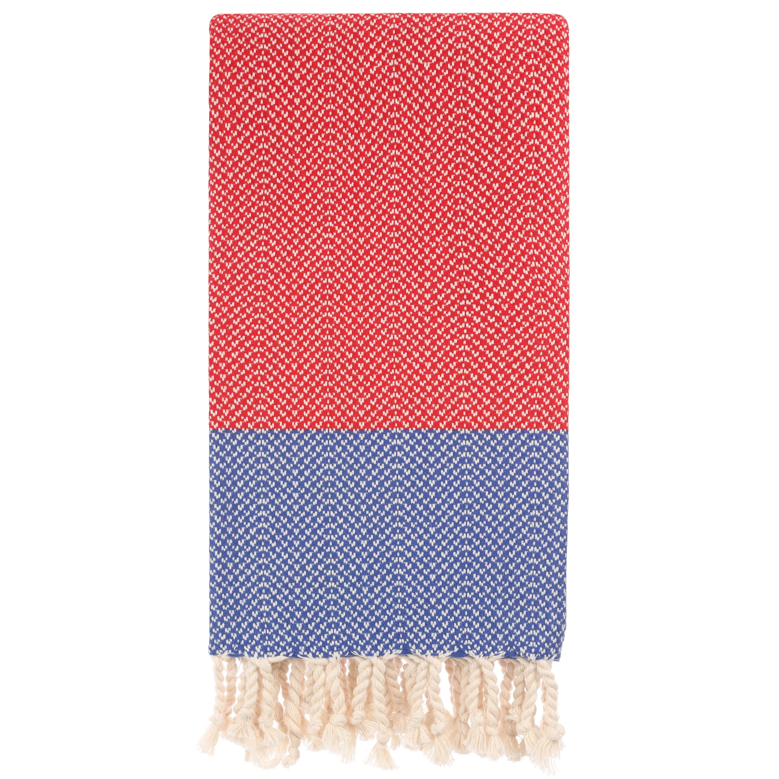 Jacquard Zig Zag Patterned Two-Colored Oversized Peshtemals Towels and Bath Accessories from 6 Years Gold Supplier %100 Cotton