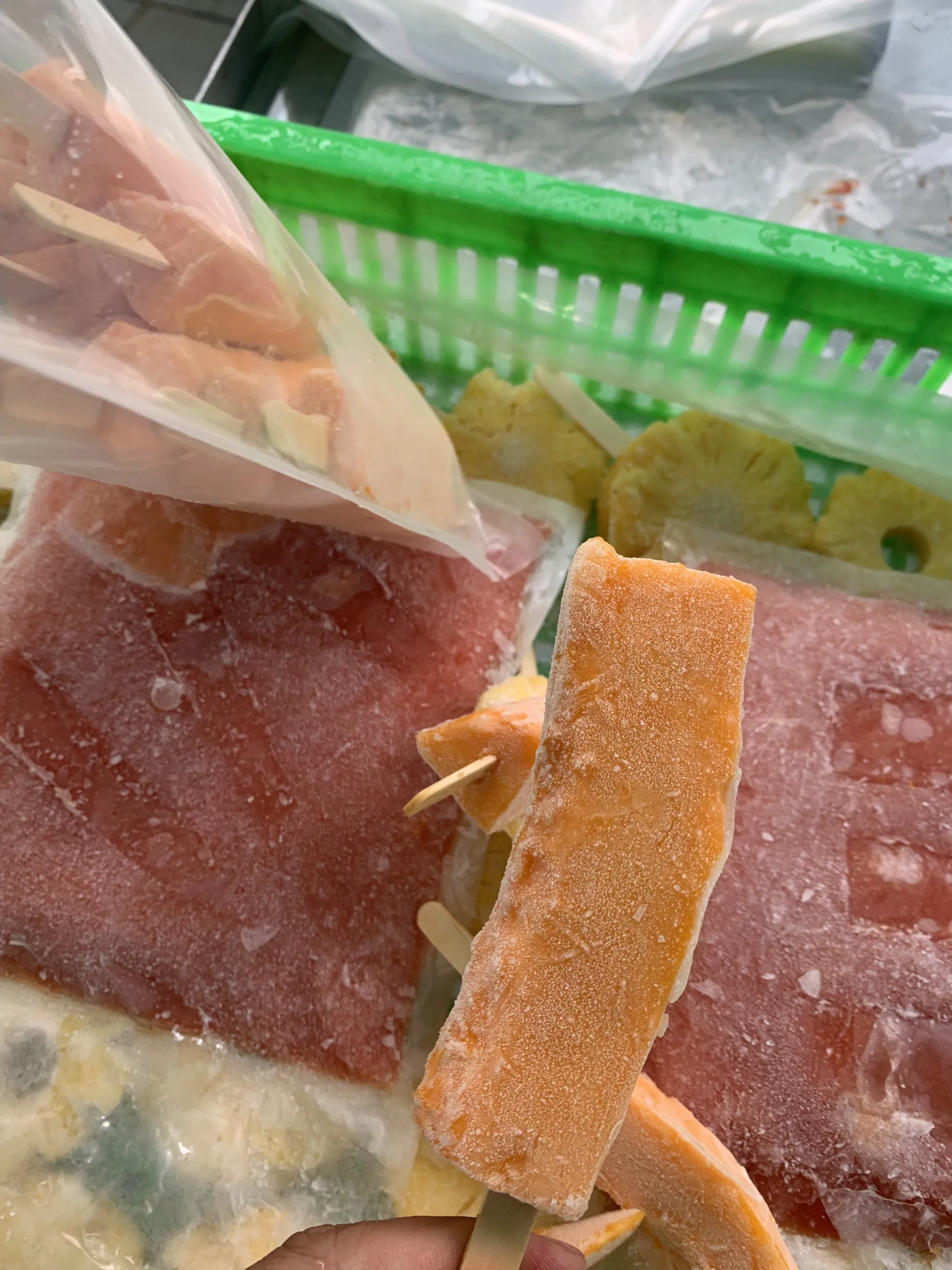 
wholesale export price slice chunks frozen papaya fruit for sale 