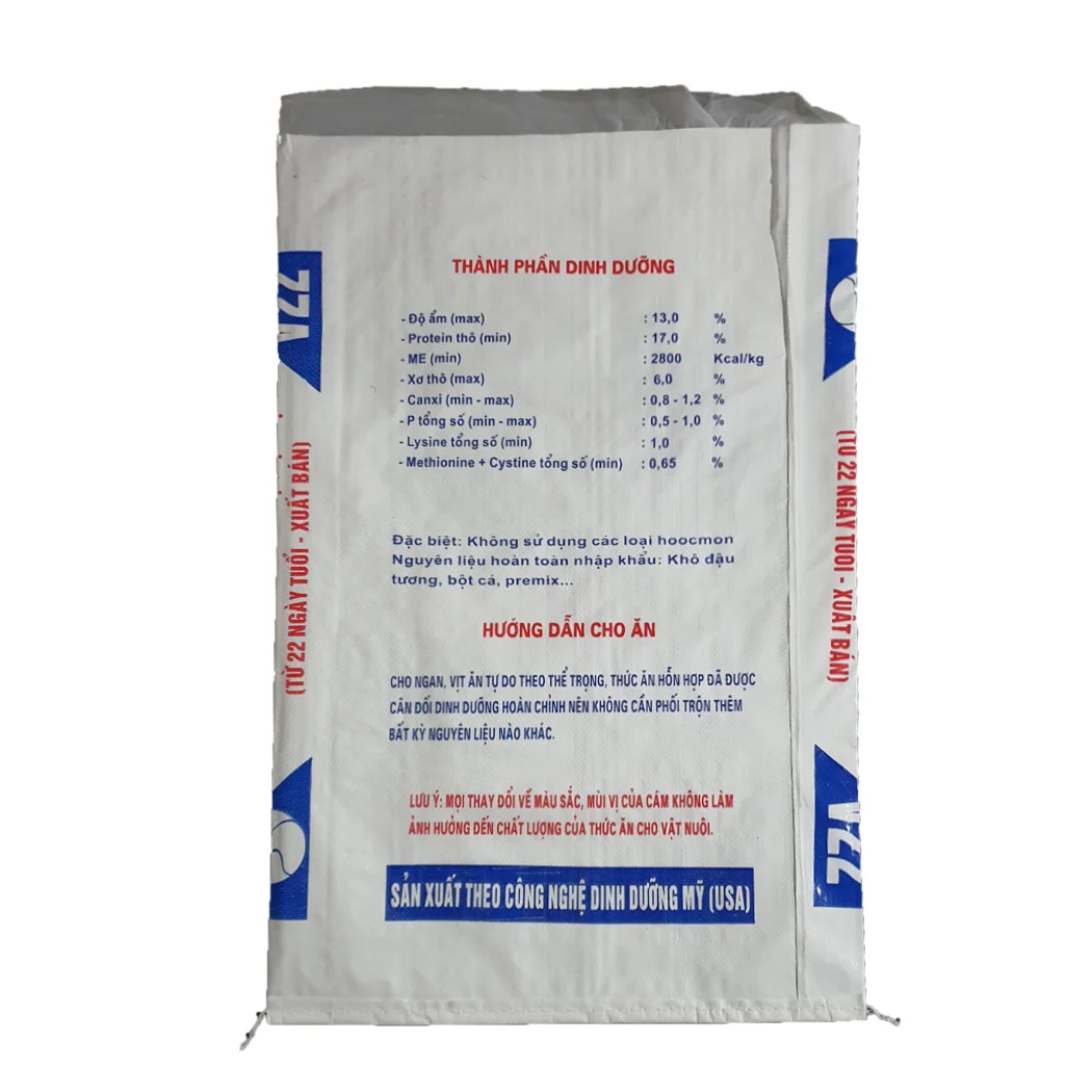 Цена по прейскуранту завода OEM 25 кг 50 кг белый цвет recycle упаковка pp сплетенный мешок для рисовой муки удобрения