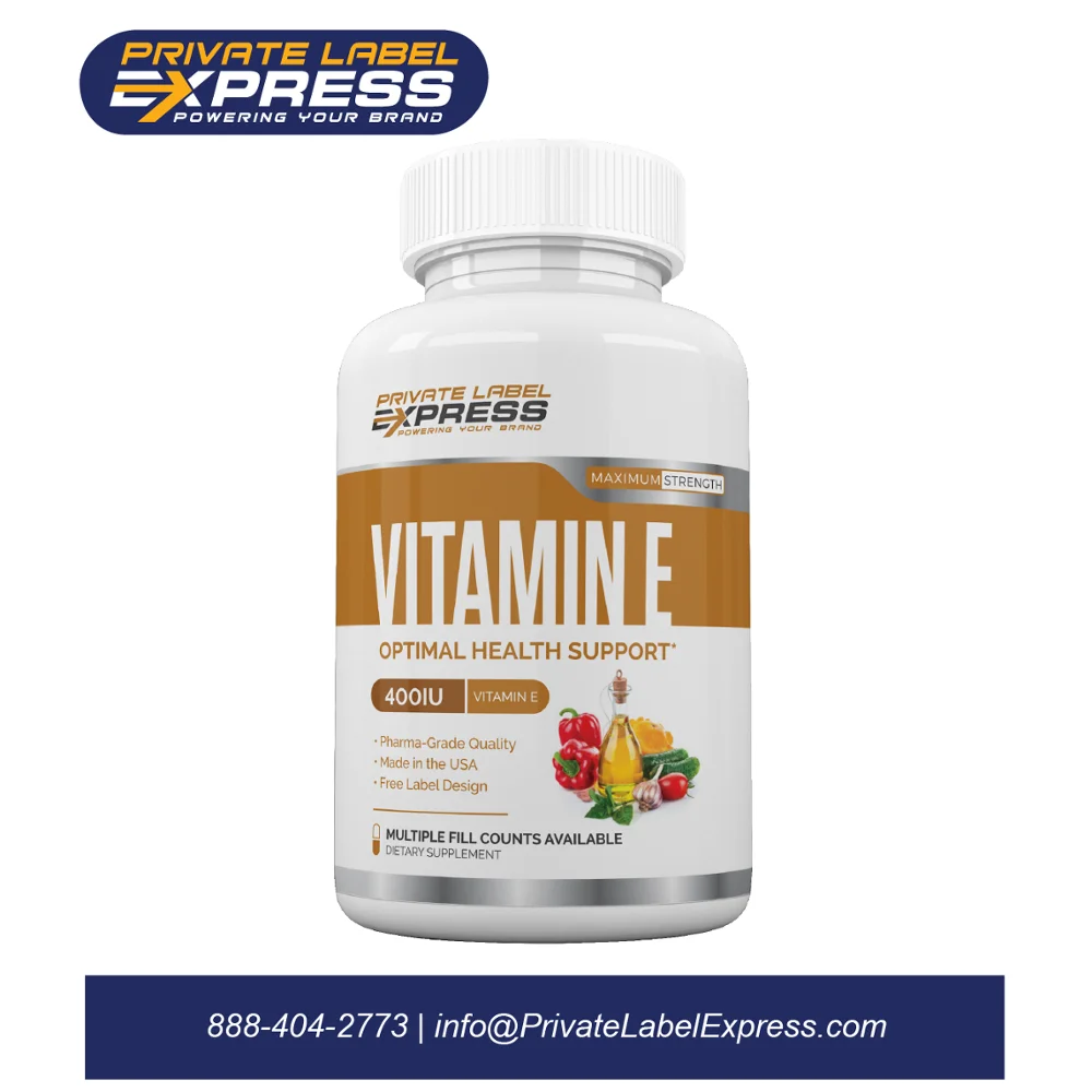 
Vitamin E 400 IU in softgel capsules, 60-count 