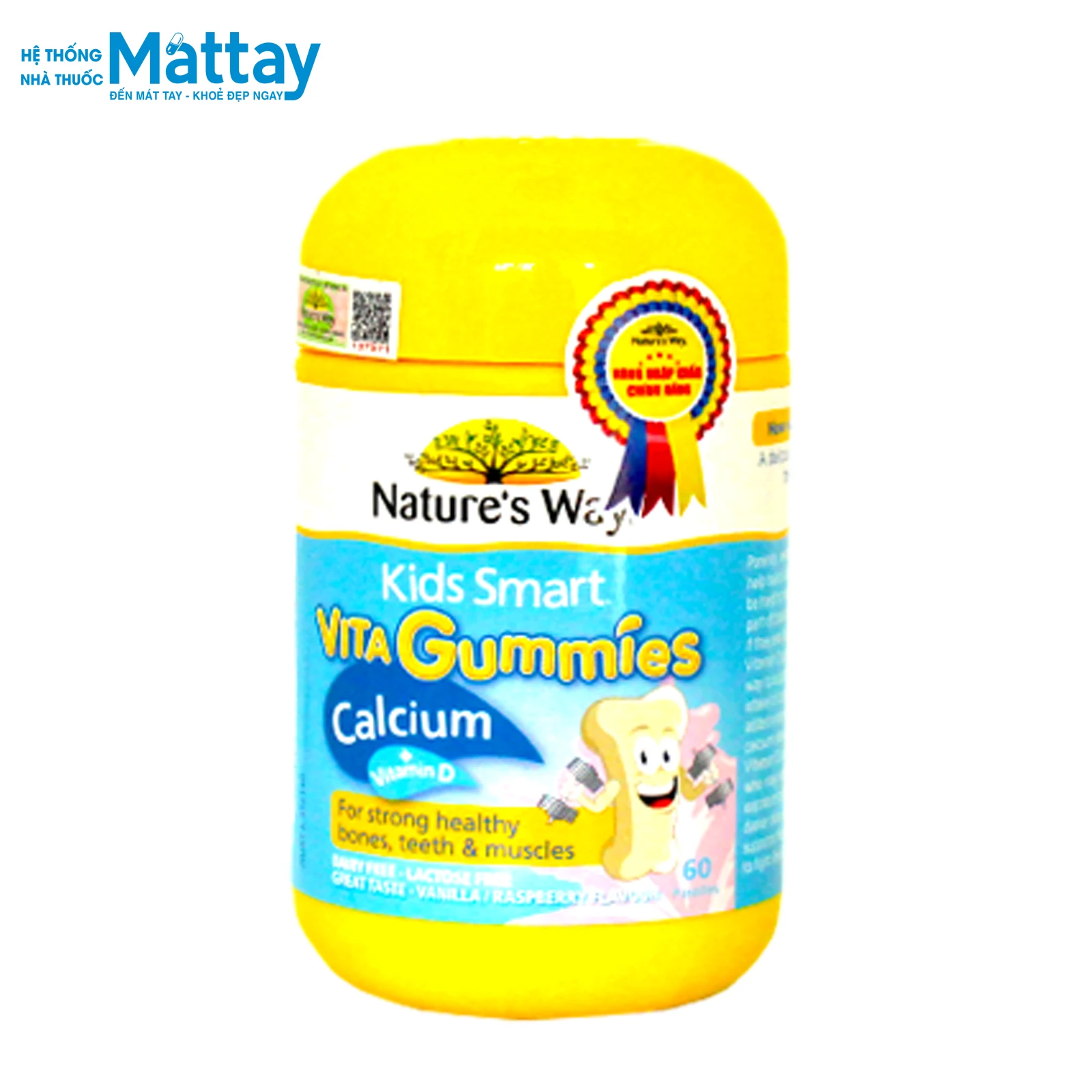 
Vita gummies Calcium D - Bottle of 60 tablets - Calcium and Vitamin D supplement candy for children 