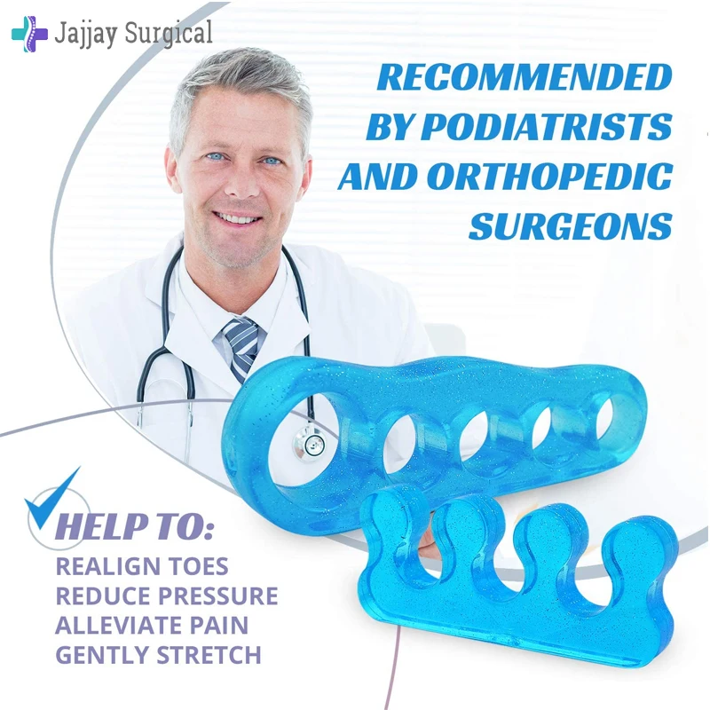 Toe Separators for Overlapping Toes  Bunion Corrector  Hammer Toe Separator
