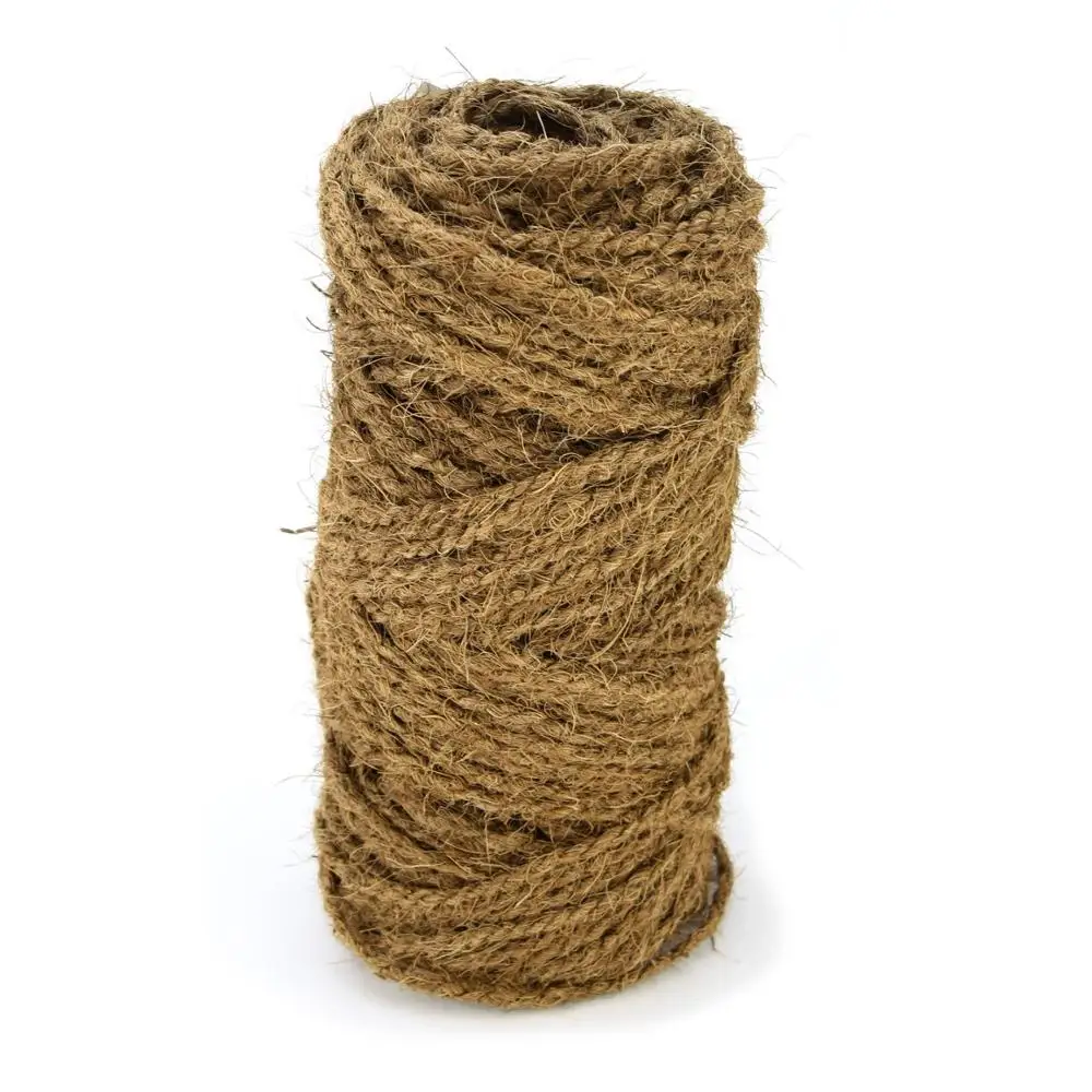  Кокосовое волокно кокосовое кокосовые натуральные скрученные веревки 2PLY 4PLY диаметр 16-18