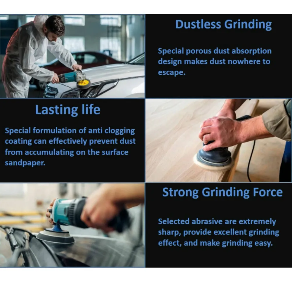 Manufacture Konaflex-Golden Yellow 9inch(225mm) Hook&Loop Sanding Disc