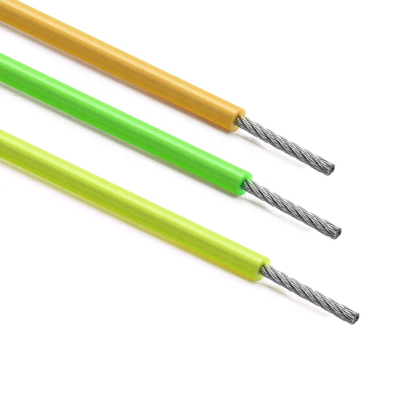 Customized Colorful Plastic Steel Wire Outdoor Roller Blind Cable With Coating