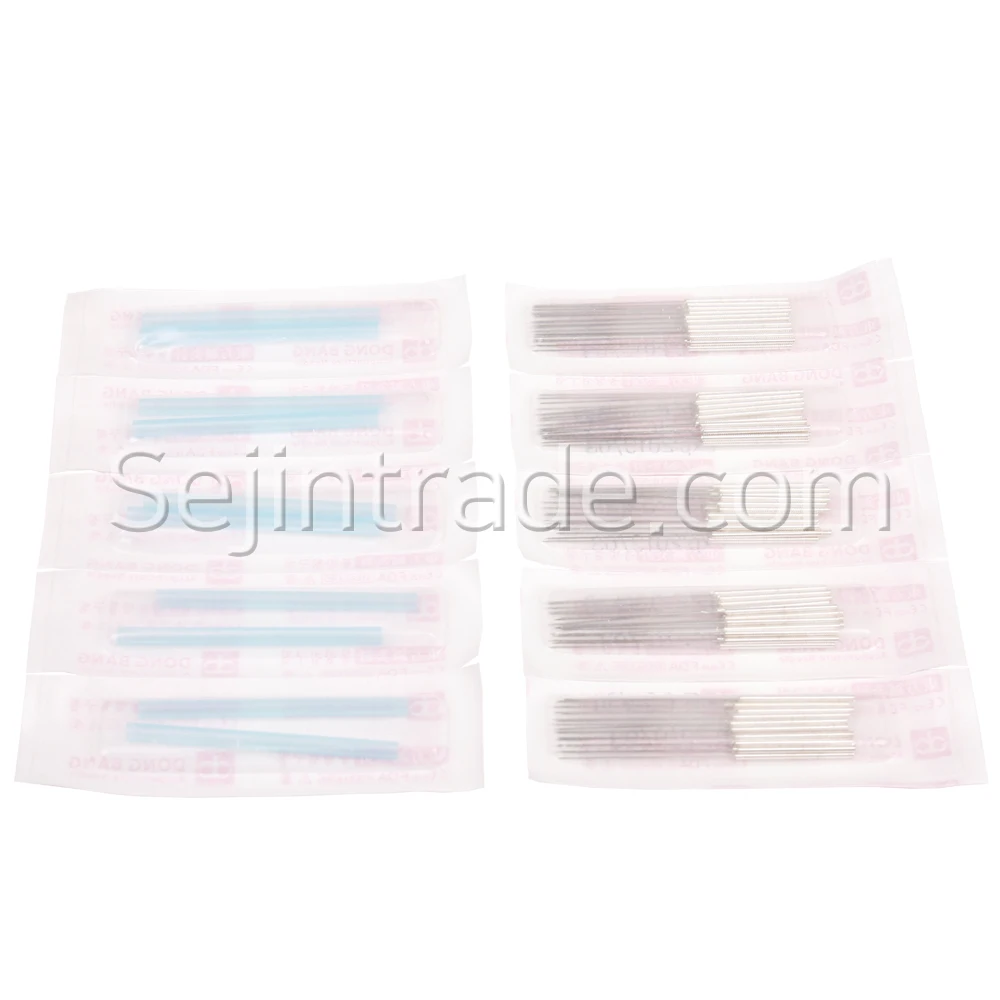 
Community Modern ACUPUNCTURE NEEDLE For Acne, Blister Package, Silver Coated Dong Bang Facial Needles DB138C (1,000 PCS/BOX) 