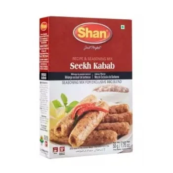Shan Sheekh Kabab Mix Masala 50g Seasonings Powder Wholesale 36 Months Shelf Life From Pakistan