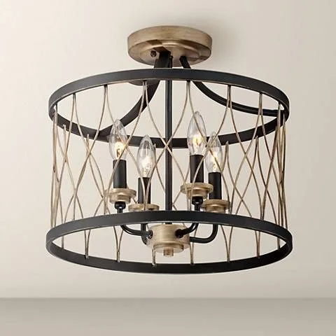 Factory Price Modern Adjustable Hanging Height Black And Gold Hardwired Pendant Light For Foyer Living Room