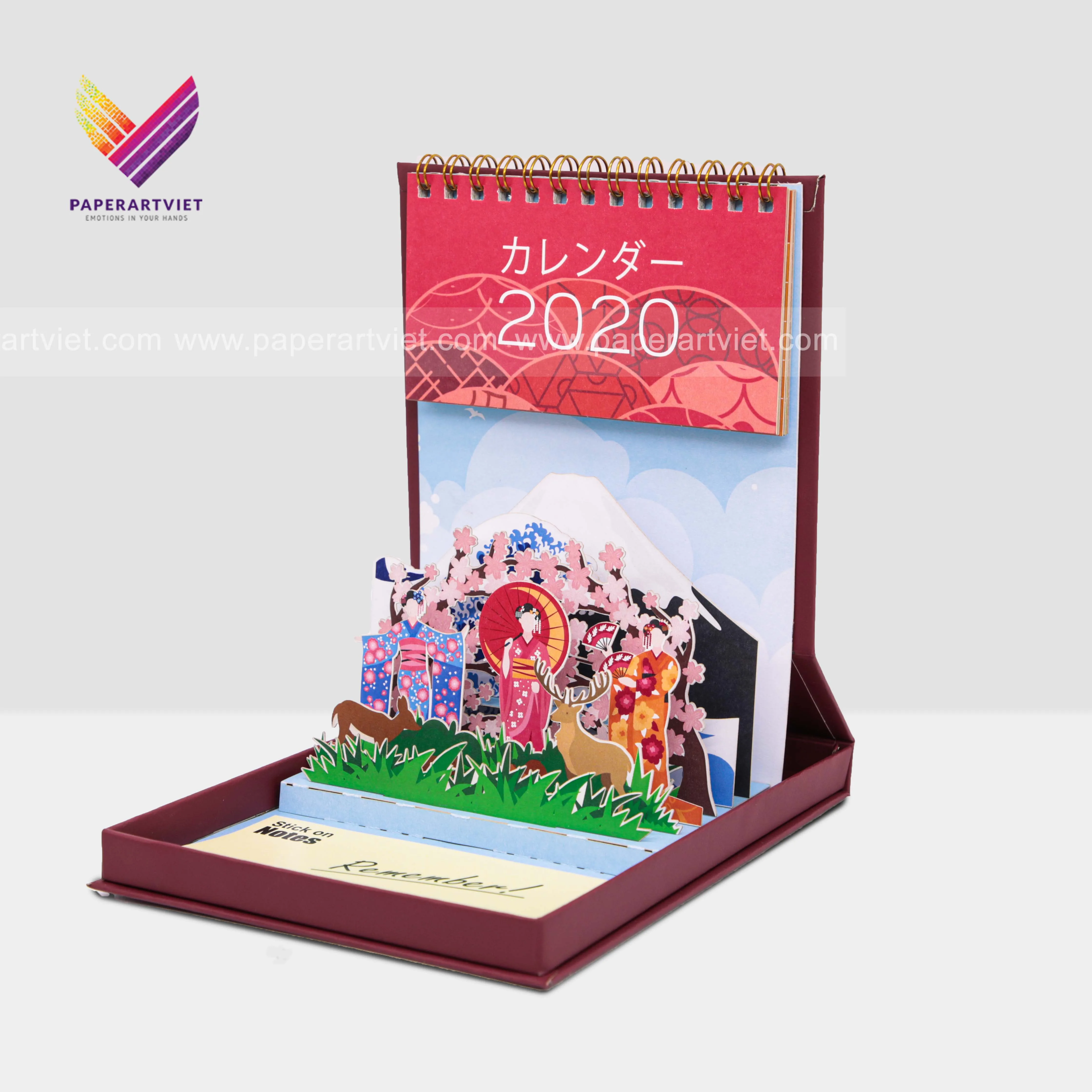 Creative Design Custom Desk Calendar Table Monthly Custom Flip Calendar Promotion Gift Advent Planner New Year 2021