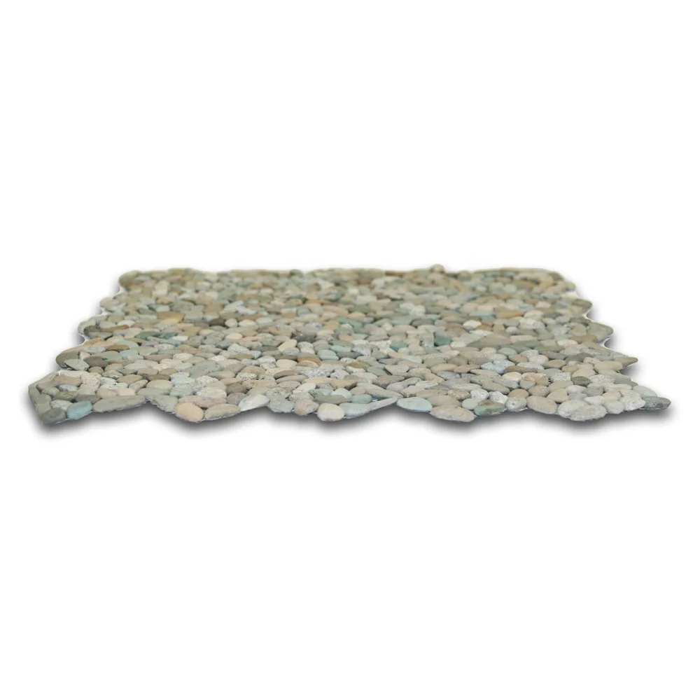 Green Mini pebble tiles home and garden decorative