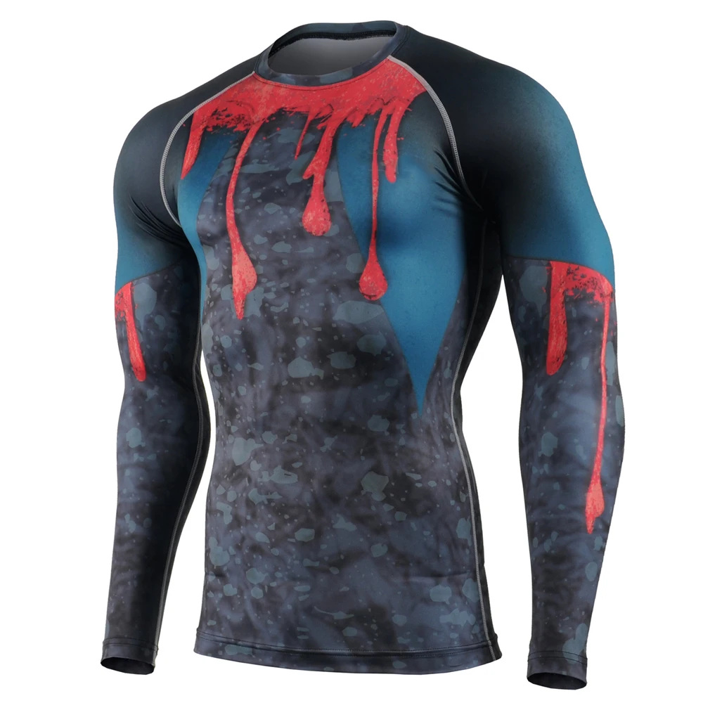 
High quality Customized Sublimation BJJ Rash Guard for men women 