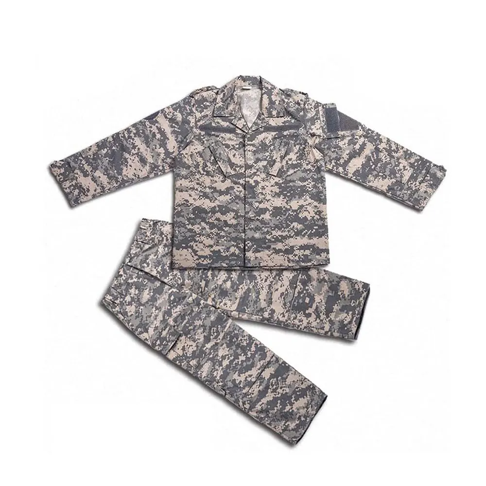 Wholesale Tactical Army Combat Uniform Cotton Polyester Fabric Camouflage ACU Tactical Khaki Green Military Uniform