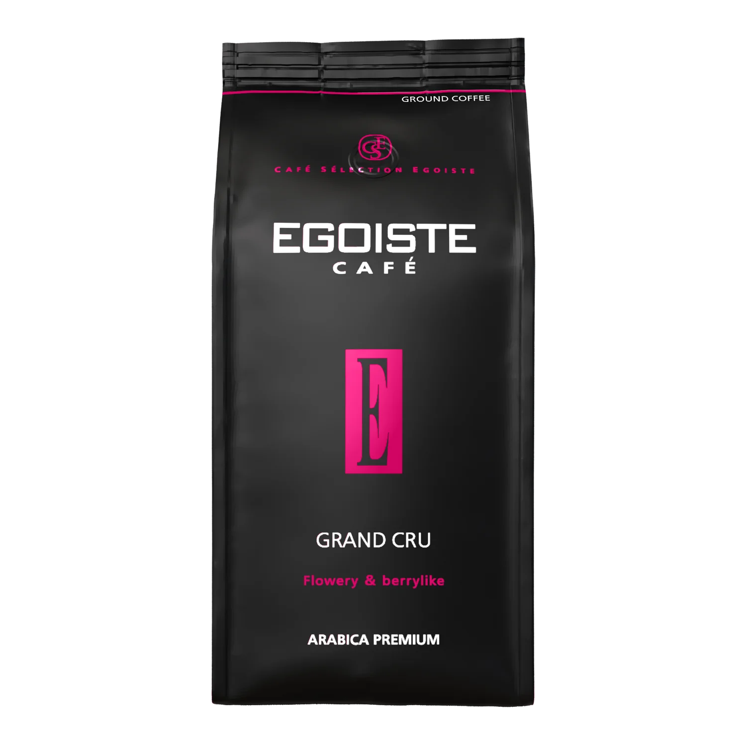 EGOISTE Grand Cru roasted and ground arabica coffee 250 g pack