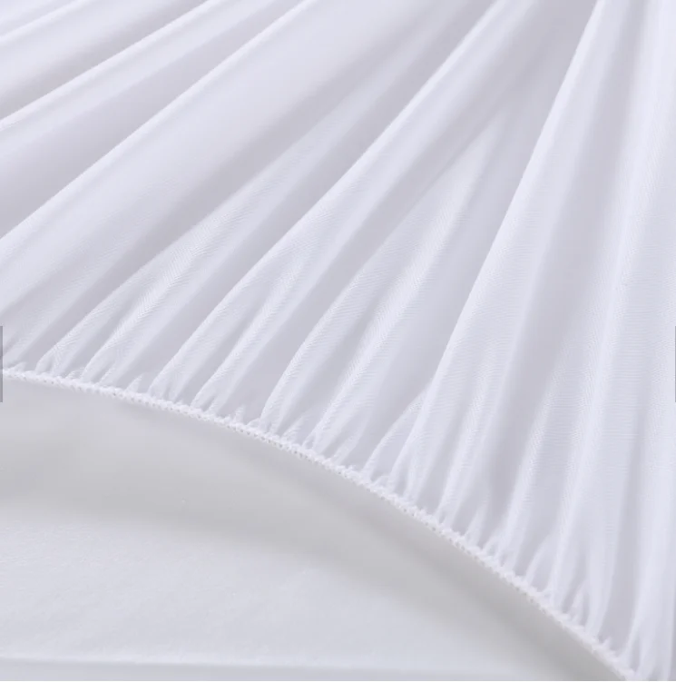 Anti-Pull Flame Retardant Rectangular Hypoallergenic 100% Polyester Knitted Plain Waterproof Mattress Cover
