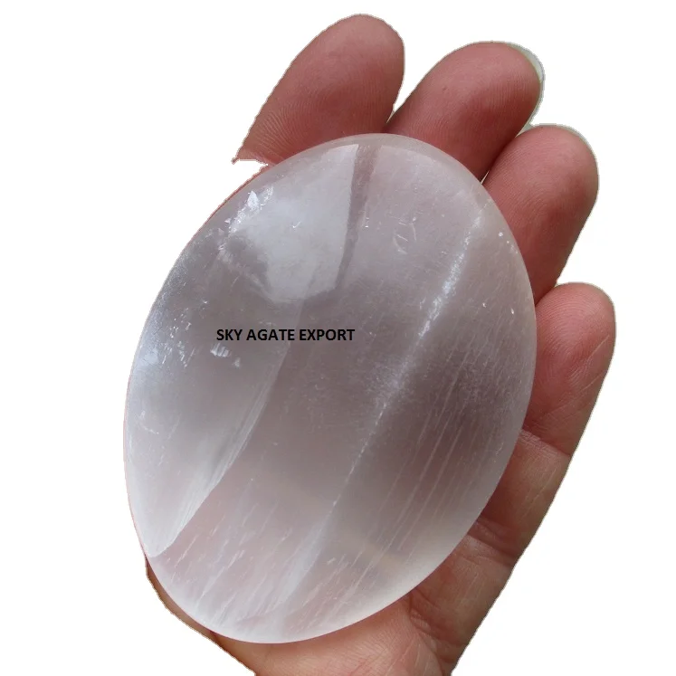 WHOLESALE NATURAL CRYSTAL SELENITE PALM STONE GEMSTONE PALM STONE