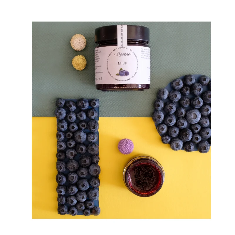Top quality Italian blueberries jam 60 % MANTEA 250 gr ready to ship